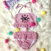 Paws Girls 2 Piece Swim *MONOGRAM INCLUDED*