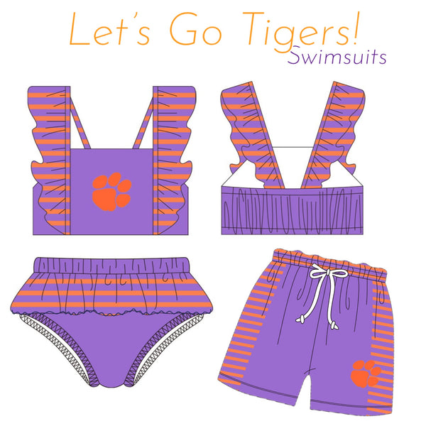 Let's Go Tigers Swimsuits  ETA: May