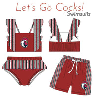 Let's Go Cocks Swimsuits  ETA: May