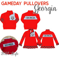 GameDay Pullovers - Georgia - IN STOCK