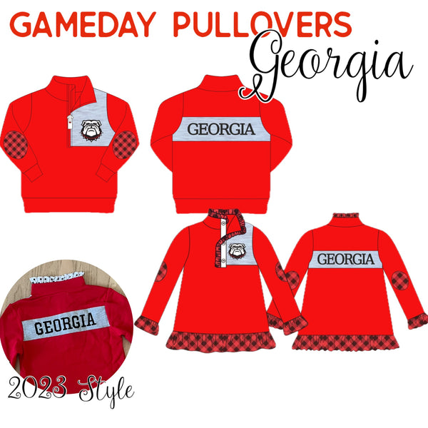 GameDay Pullovers - Georgia - IN STOCK