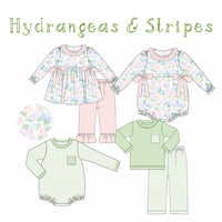 Hydrangeas & Stripes  ETA: November